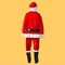 Complete Velour Santa Suit Costume with Beard Hat Gloves and Belt for Holiday Events